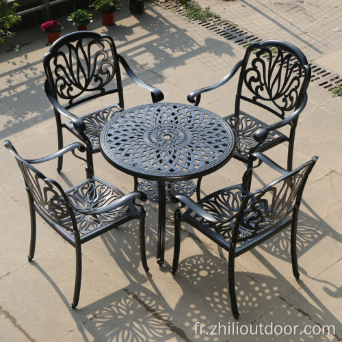 Table de patio Set de salle à manger de jardin de jardin extérieur